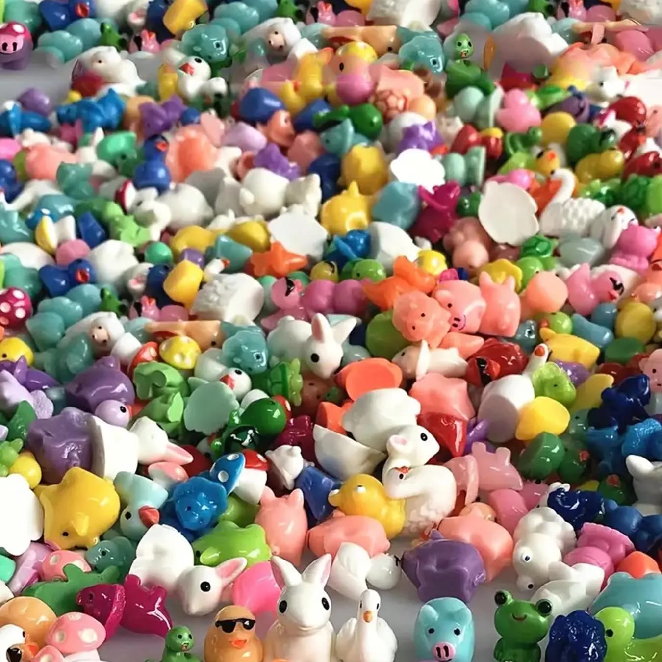 Assorted Miniature Resin Animal and Mushroom Figurines - photo 4