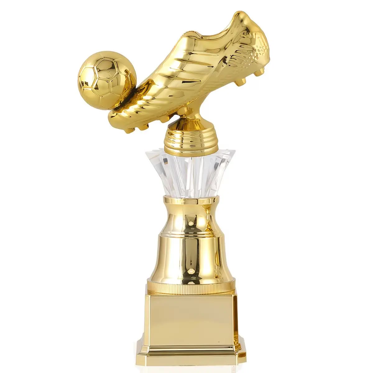Gold Tone Football Boot and Ball Trophy - photo 3