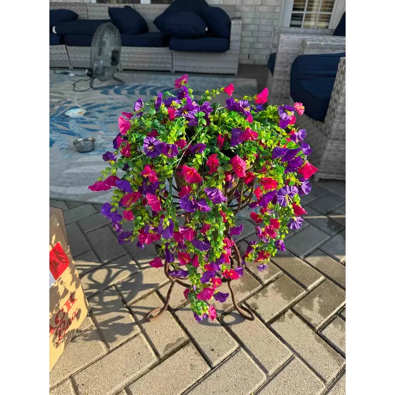 Purple and Pink Artificial Hanging Flower Vines - photo 2