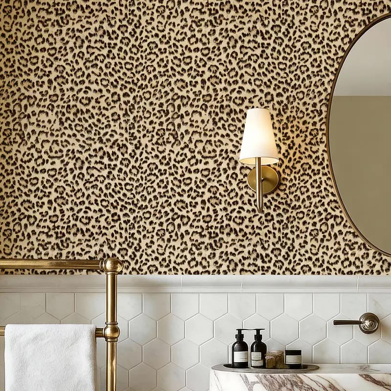 Leopard Spot Self-Adhesive Wall Covering Roll - photo 4