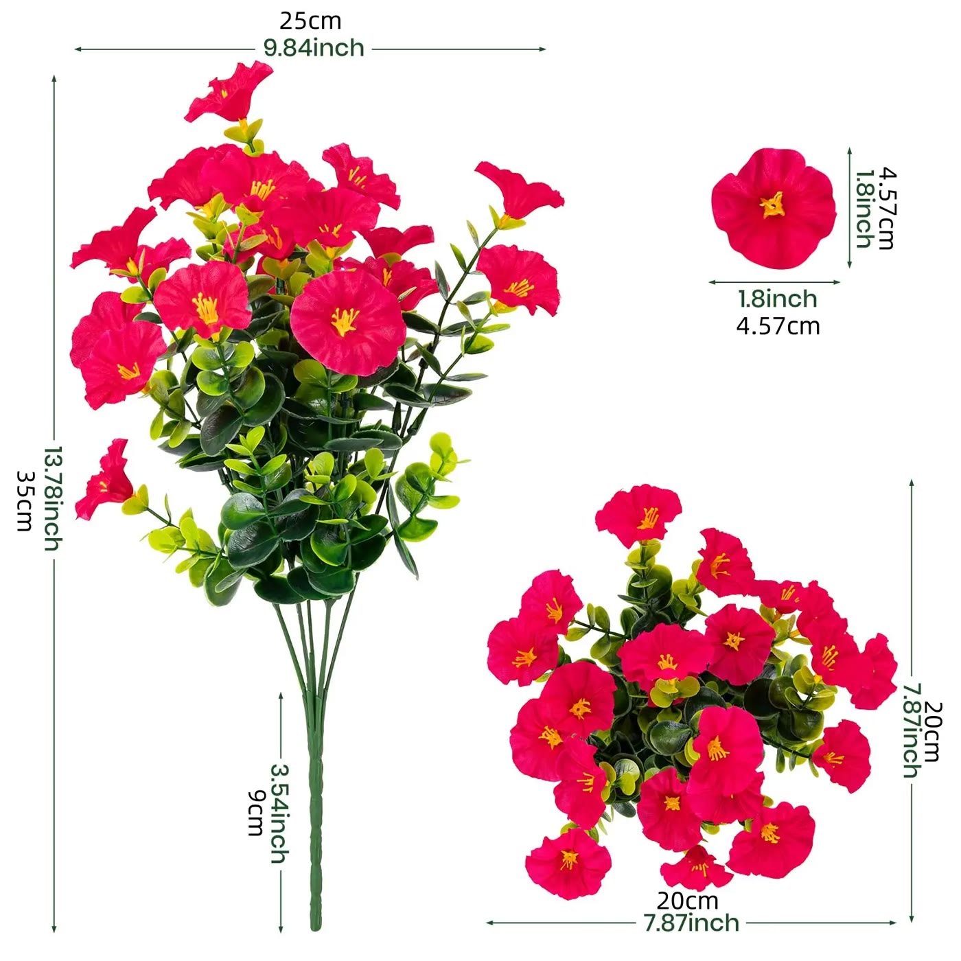 Mixed-Colour Faux Flower Bunches in Wooden Barrel - photo 2