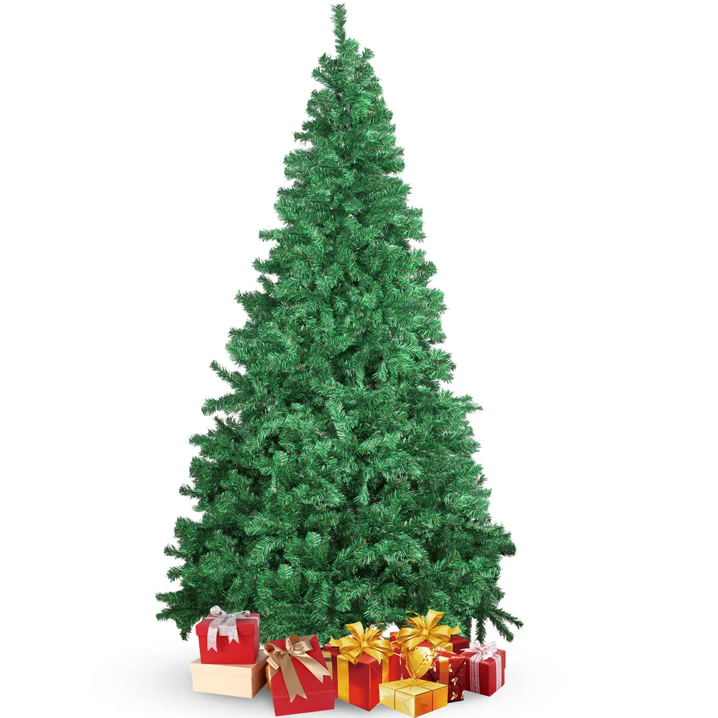 Full Green Artificial Christmas Tree with Dense Branches