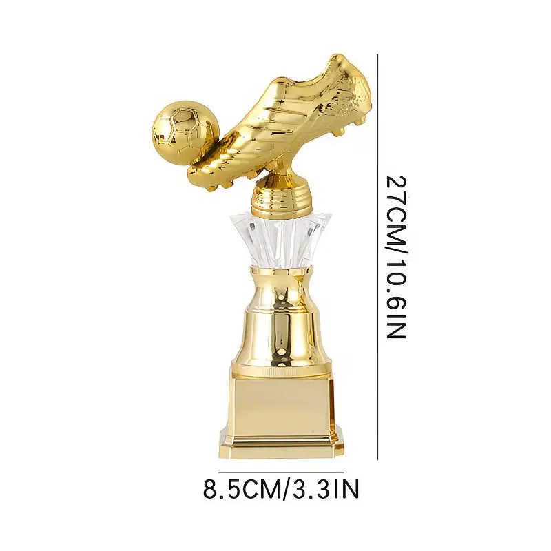 Gold Tone Football Boot and Ball Trophy - photo 2