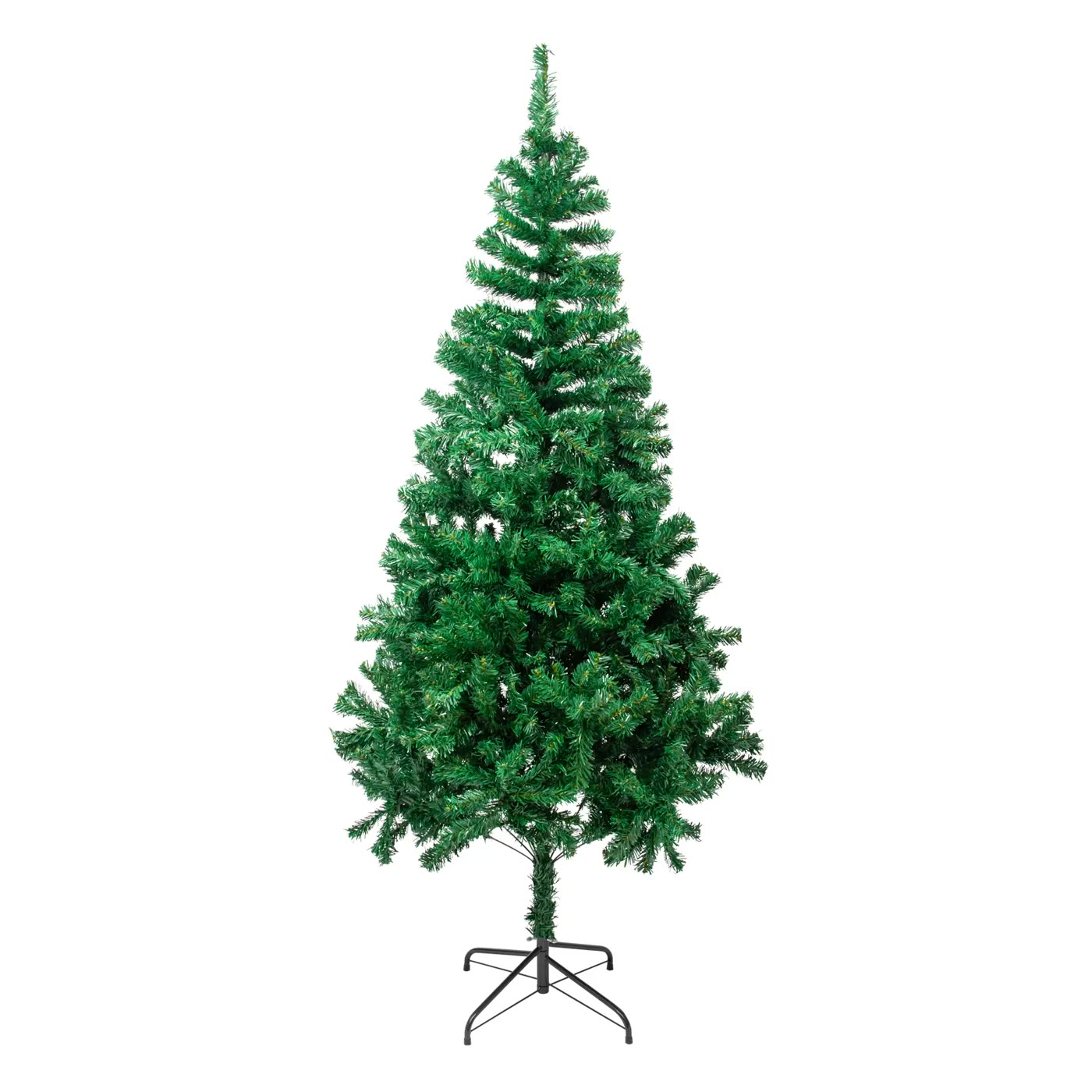 Green Artificial Christmas Tree with Metal Stand