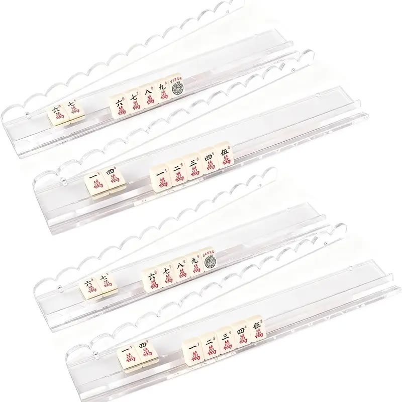Clear Acrylic Tile Racks with Pusher Rails - photo 2