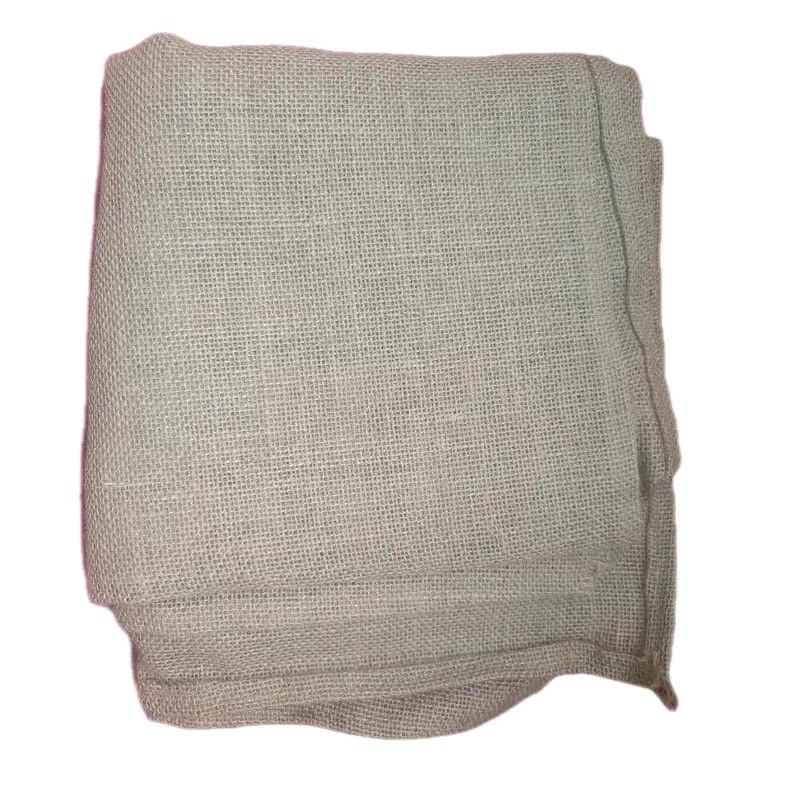 Folded Natural Burlap Cloth in Grey-Green - photo 2