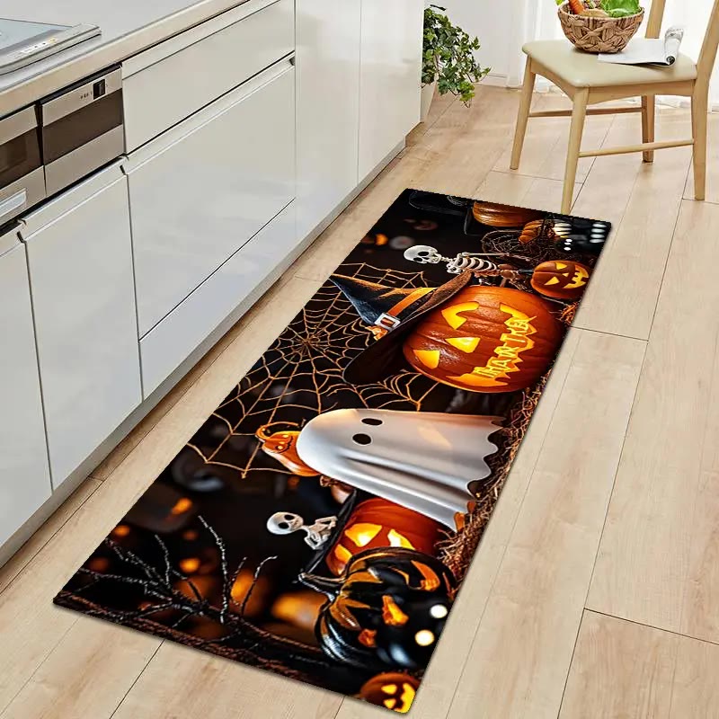 Halloween Pumpkin and Ghost Printed Kitchen Runner Mats - photo 3