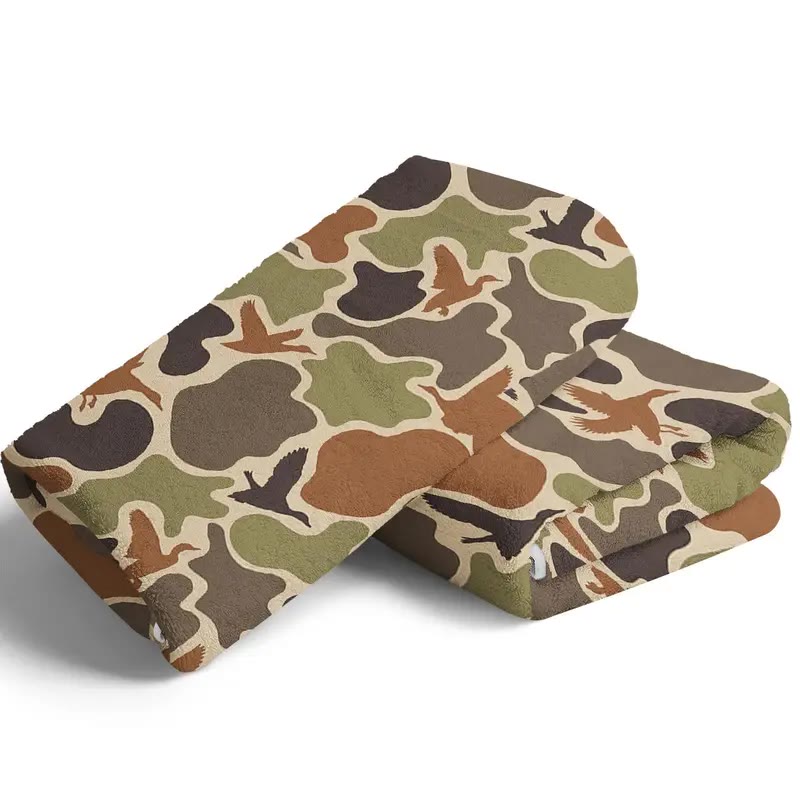 Soft Camouflage Print Flannel Throw Blanket - photo 4