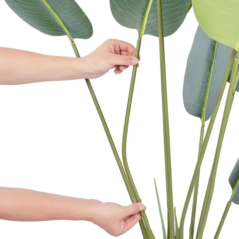 Tall Artificial Tropical Plant in Black Pot - photo 3
