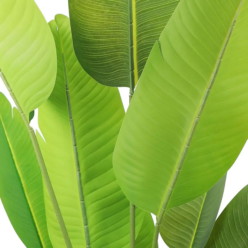 Tall Artificial Tropical Plant in Black Pot - photo 2