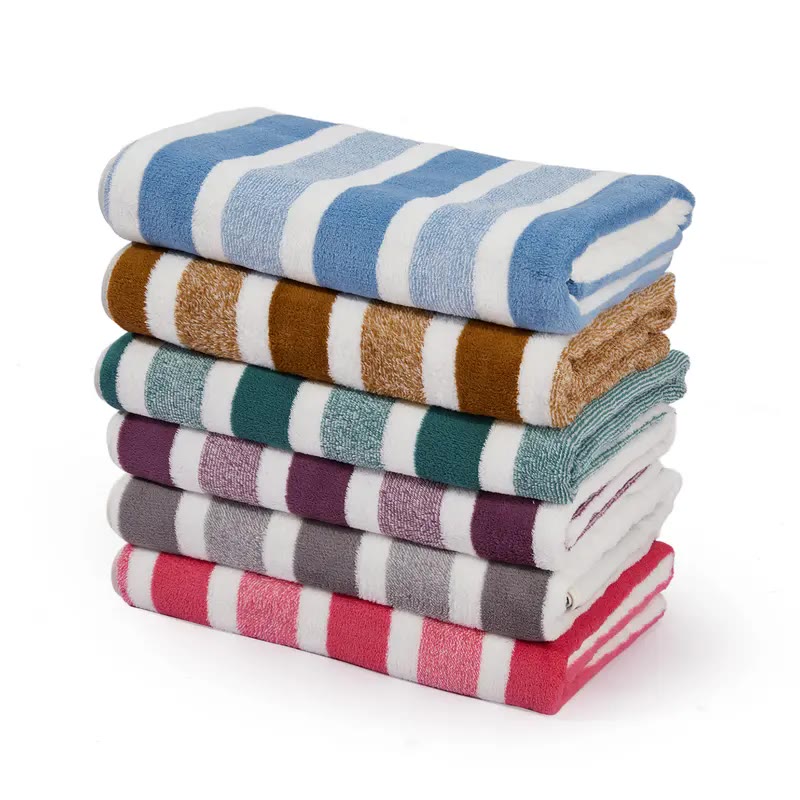 Striped Cotton Beach Towels in Assorted Colors - photo 2