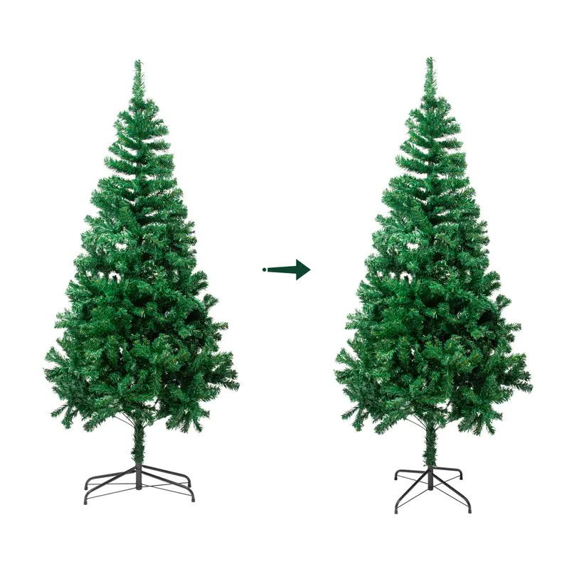 Green Artificial Christmas Tree with Metal Stand - photo 3
