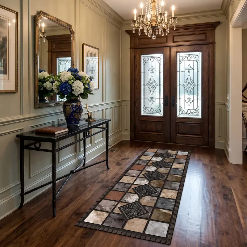 Tile Pattern Kitchen Runner Rug - photo 4