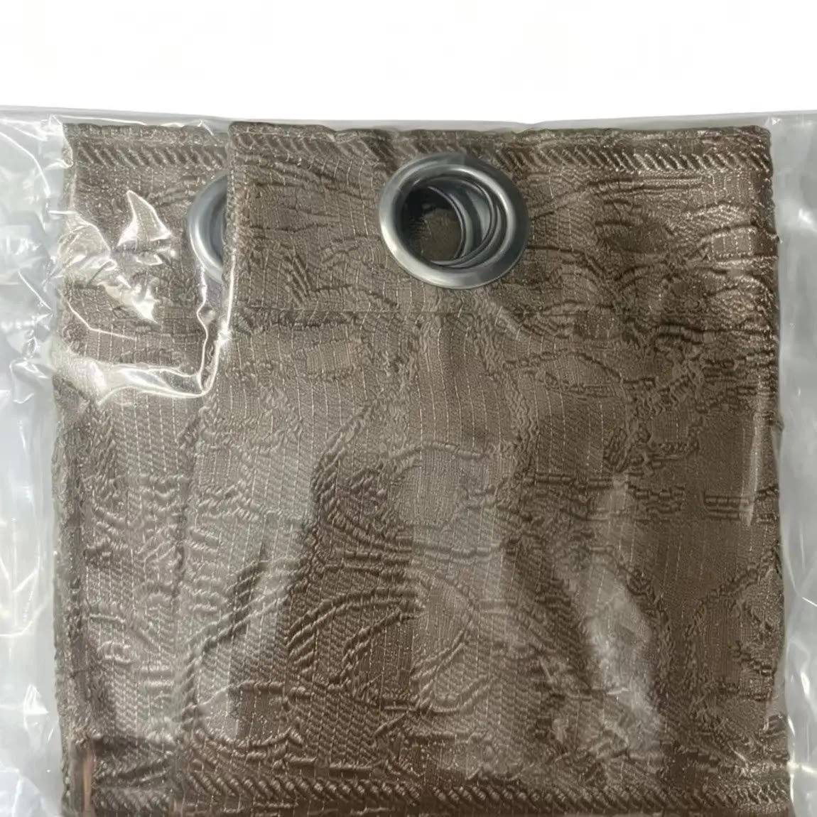 Gold Embroidered Curtains with Sheer Layer and Swag Valance - photo 3