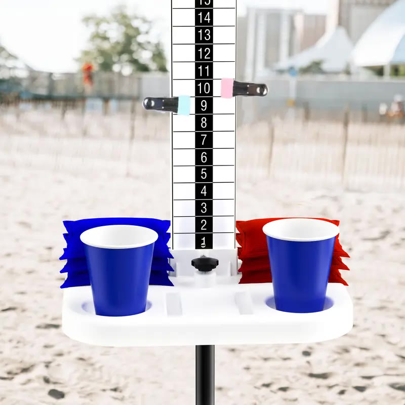 Two Tripod Game Tables with Tall Score Tower - photo 2